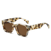(6 PACK) Wholesale Sunglasses Small Unique Polygon Rivet Jelly Vintage Trendy 2025 - BulkSunglassesWholesale.com - Frame Tea Lens